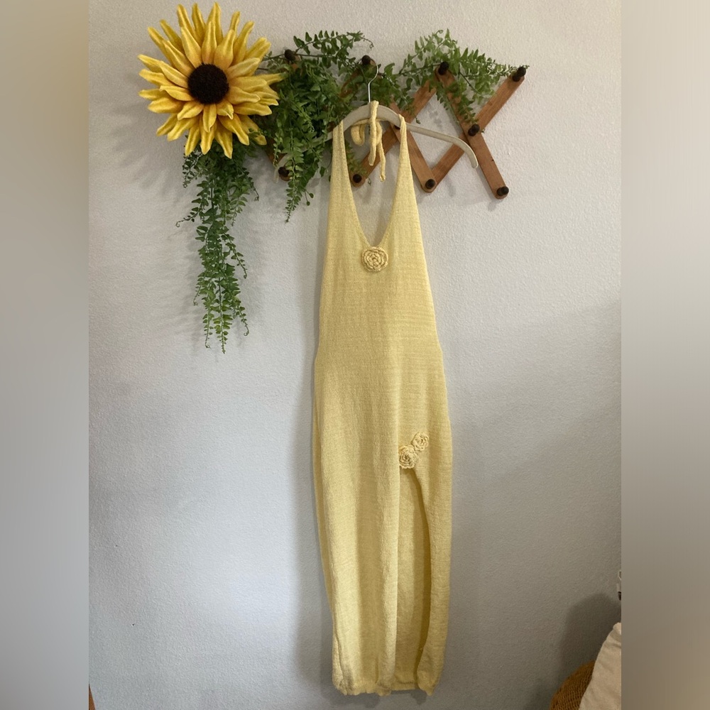 Yellow Cover-up Dress X-Small/Small